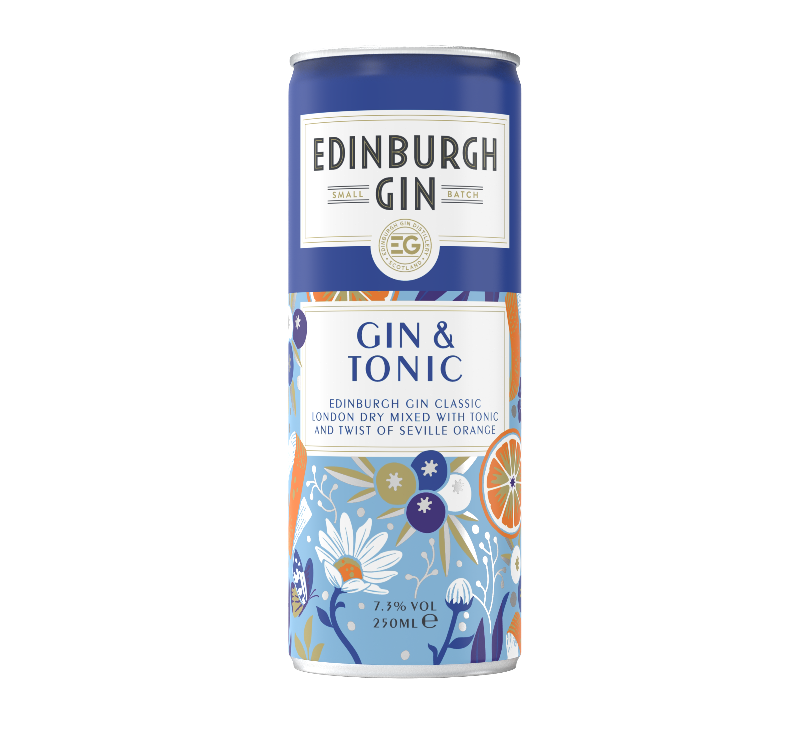 Edinburgh Classic Gin & Tonic, Can 7.3% ABV